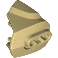 Lego Large Figure Limb Cover, Size 3, Armor with Ball Joint Socket / Tan