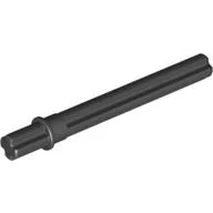 Technic Axle 5.5 with Stop [Flat Short End] / Black