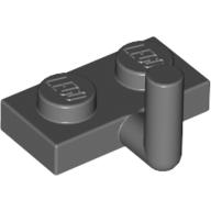 Lego Plate Special 1 x 2 with Bar Up [Horizontal Arm 5mm] / Dark Bluish Gray