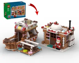 40809 Gingerbread Boat and Harbor