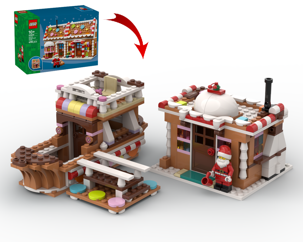 Lego 40809 Gingerbread Boat and Harbor