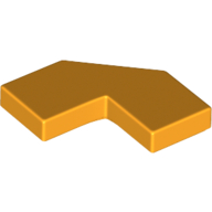 Lego Tile Special 2 x 2 Corner with Cut Corner - Facet / Bright Light Orange