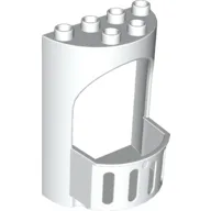 Duplo Building Wall 4 x 3 x 5 Curved Turret with Balcony - Castle