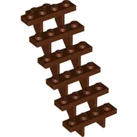Stairs 7 x 4 x 6 Straight Open / Reddish Brown