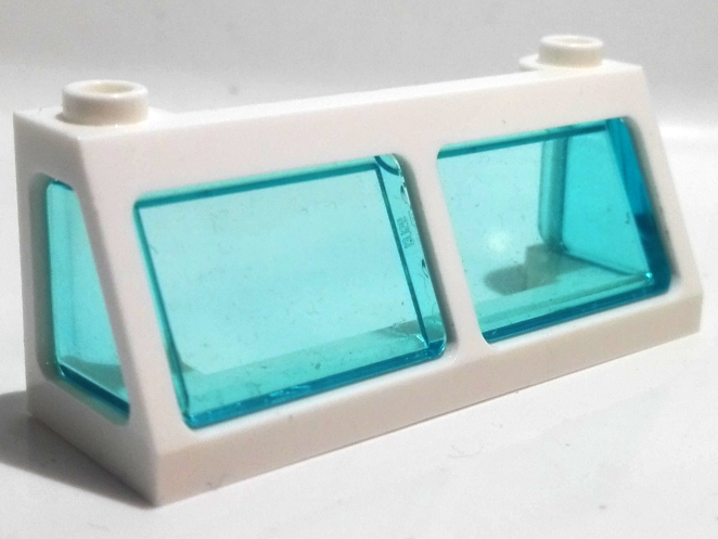 Lego Windscreen 2 x 6 x 2 Train with Trans-Light Blue Glass (13756 / 13760)