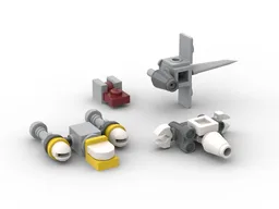 Micro Scale OT Rebel Fleet (1 stud = 4.2 m)