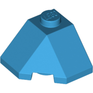 Lego Brick Wedged, Sloped 45° 2 x 2 Corner / Dark Azure
