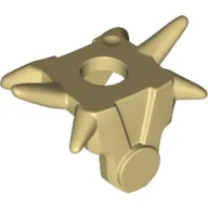 Minifig Neckwear Armour Breastplate with Spiked Shoulders [Plain] / Tan