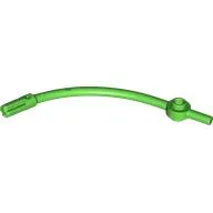 Bar Curved with Axle End and 1 x 1 Round Plate / Bright Green