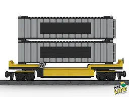 Wagon train with containers