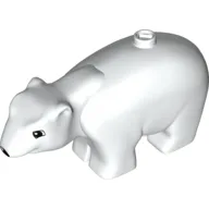 Duplo Animal Polar Bear Adult, Squared Eyes / White