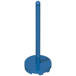 Fabuland, Equipment Umbrella Stand with Round Base / Blue