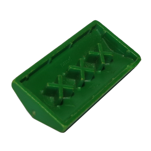 Lego Minitalia Slope 33° 2 x 4 Double with Bottom X Supports / Green