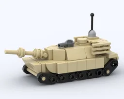 Mini M1A2 Abrams Tank MBT - 1:100 Scale