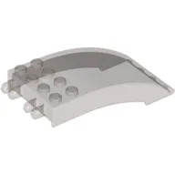 Windscreen 8 x 4 x 2 Curved [2 Dual-Fingered Click Hinges] / Trans-Brown