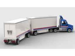 Truck With Pup Trailers