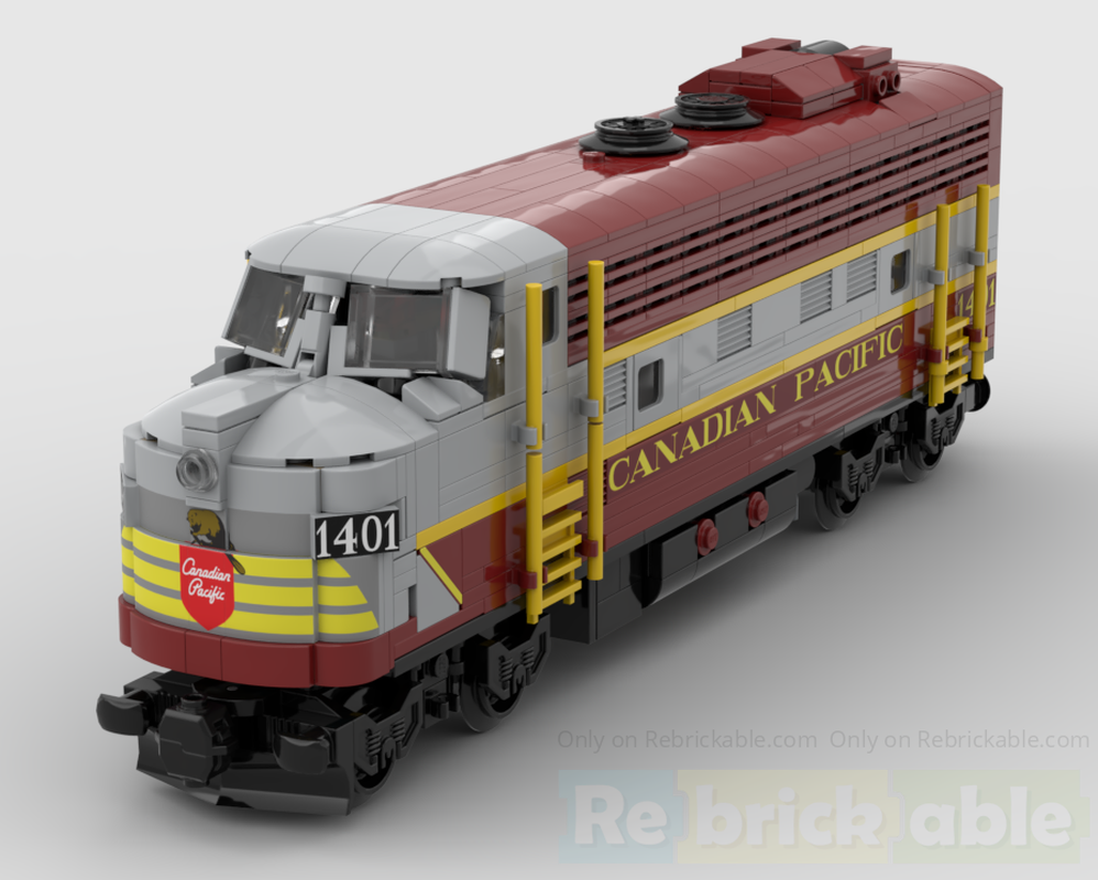 Lego EMD F9 Canadian Pacific Heritage, 7-wide