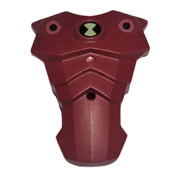 Large Figure Torso Cover, with Raised Center Circle and Ben 10 Print / Dark Red
