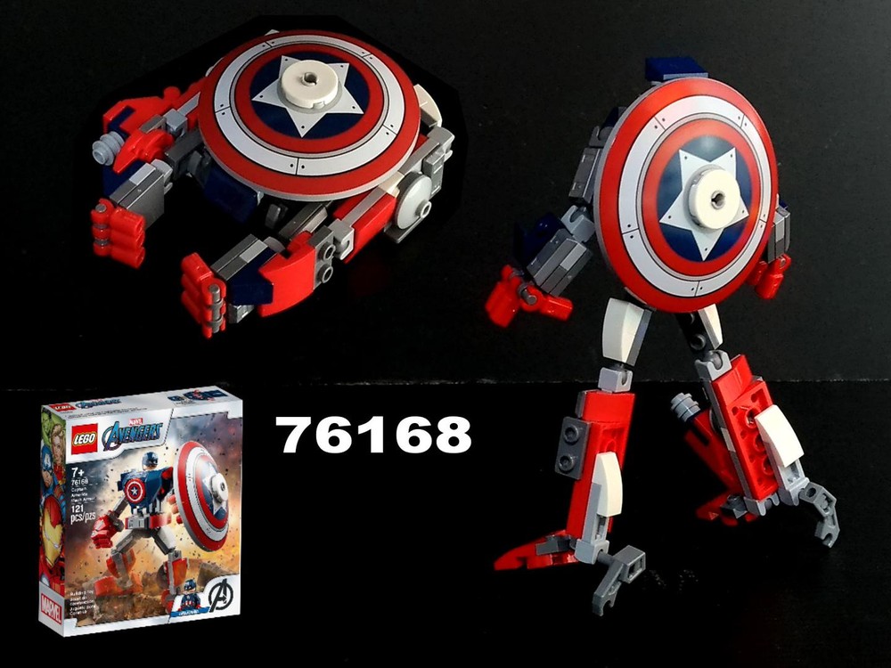 Lego Transformer Starship Falcon from LEGO Marvel set 76168: Captain America Mech armor