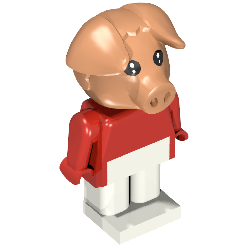 Lego Fabuland Figure Pig 4