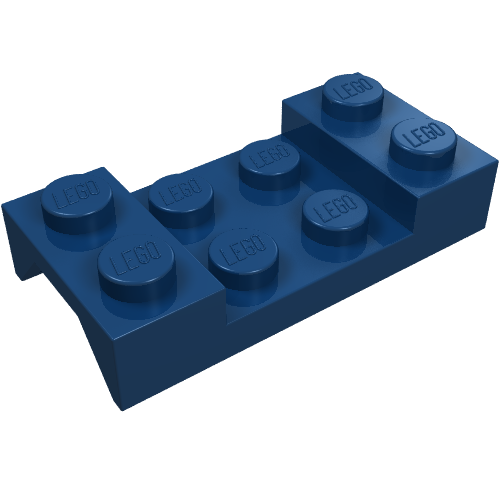 Lego Wheel Arch, Mudguard 2 x 4 Studded / Dark Blue