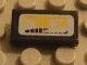 Tile 1 x 2 with Headlight Yellow Pattern (Sticker)