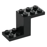 Bracket 5 x 2 x 2 1/3 with Holes, Inside Stud Holder / Black