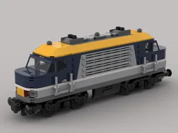 Lego passenger train, diesel locomotive / Version 2