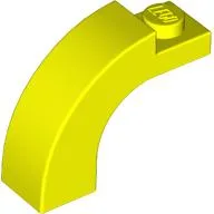 Brick Arch 1 x 3 x 2 Curved Top / Vibrant Yellow