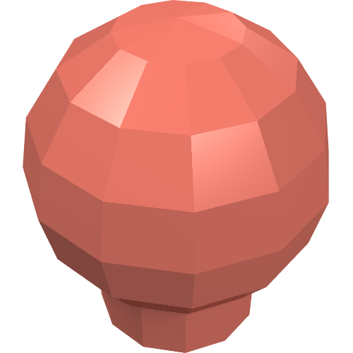 Lego Decoration Ball / Orb / Sphere [Scala Finial] / Salmon
