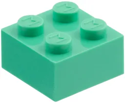 Modulex Brick 2 x 2 with M on Studs