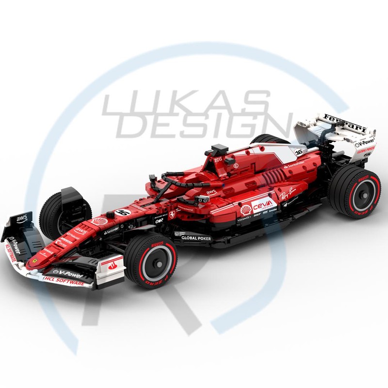 Lego Ferrari F1 SF-23 Las Vegas GP Livery 1:8 Scale