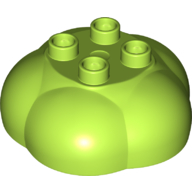 Lego Duplo Plant Bush / Tree Top / Rock Pile with 4 studs / Lime