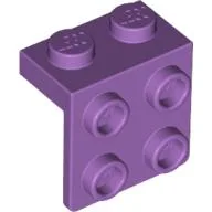 Bracket 1 x 2 - 2 x 2 / Medium Lavender