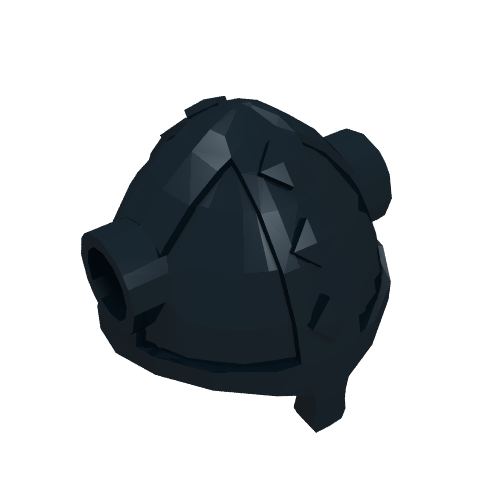 Lego Helmet Viking with Side Horn Holes / Black