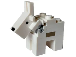 Minecraft Goat (4 Studs on Top, Plate 1 x 2 on Back) - Brick Built