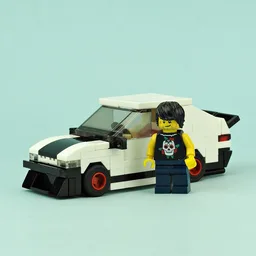 White sport car