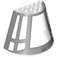 Lego Cone Half 10 x 5 x 6 with Millennium Falcon Cockpit Print