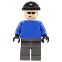 Mr. Freeze's Henchman with Plain Blue Torso