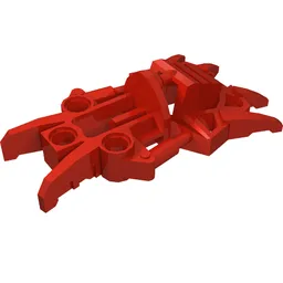 Large Figure Foot, Claws, Toa Inika / Red