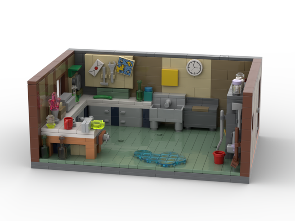 Lego Rick and Morty - Ricks Workshop Garage