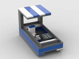 Blue and Gray Pontoon