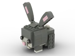 Brickhedz bunny on 4 legs - alternate of 40271