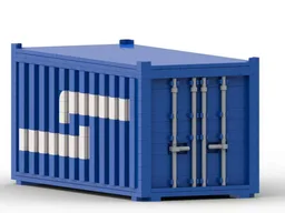 Shipping container 20"blue model team