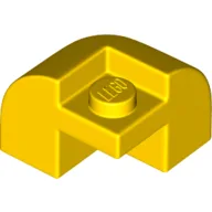 Brick Round, Curved 2 x 2 x 1 1/3, Corner / Yellow