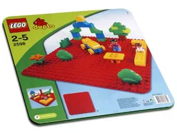 Large Red Building Plate