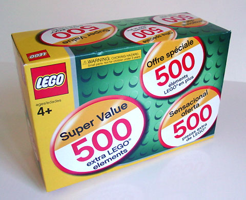 Lego Super Value 500 LEGO Elements (Bonus box and its contents only)