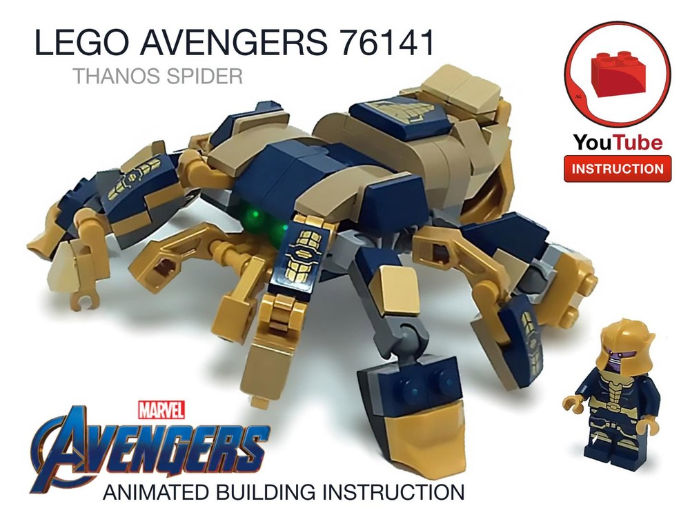 Lego Thanos Spider MOC - Lego Marvel Avengers 76141
