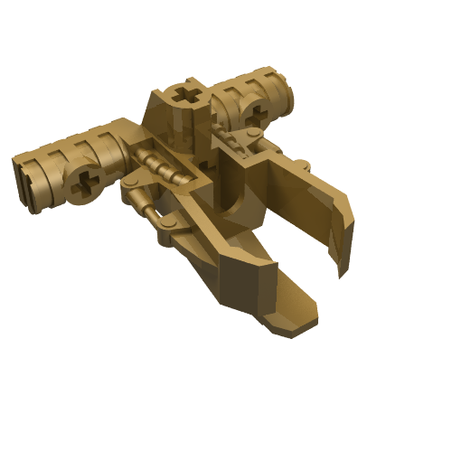 Lego Large Figure Weapon, Zamor Sphere Launcher / Pearl Gold