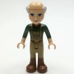 Marcel - Dark Green Shirt, Dark Tan Overall, Bald Head